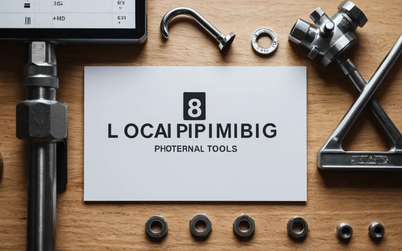 Flat lay of three essential plumbing tools arranged neatly on a light wooden surface with soft natural daylight and clean minimal aesthetic composition